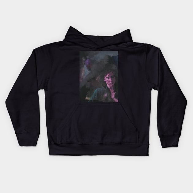 Timothee Chalamet Kids Hoodie by handnicole